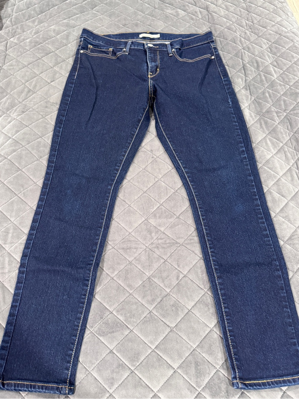 Levi's Navy Skinny Jeans - Dark Indigo Stretch
